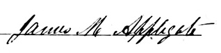 James M Applegate signature
